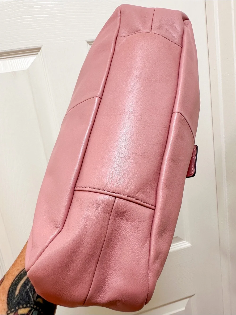 Coach Lynn Buckle Hobo Shoulder Bag Bag Pink Leather Y2K
